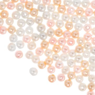 Glasparels (6 mm) Mix Color Blush (30 Gram / ca. 100 stuks)