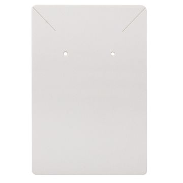 Sieraden Display Kaartjes Oorbellen, Kettingen (6 x 9 cm) White (5 stuks)