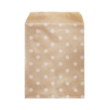 Cadeauzakjes Kraftpapier Stippen (10 x 13 cm) Brown (10 stuks)
