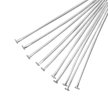 Nietstiften (50 x 0.7 mm) Antiek Zilver (50 Stuks) 