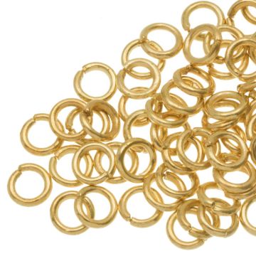 Buigringen (4 x 0.8 mm) Goud (100 Stuks)