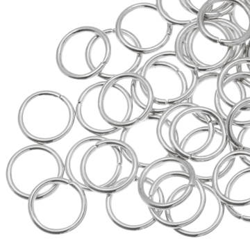 Buigringen (10 x 1.2 mm) Antiek Zilver (40 Stuks)