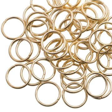 Buigringen (10 x 1 mm) Goud (50 Stuks)