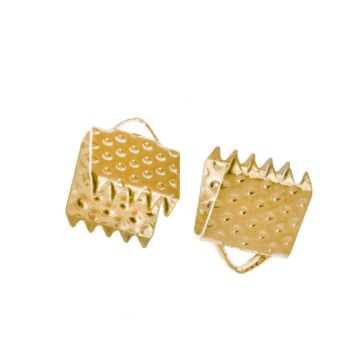 Lintklem (7.5 x 6 mm) Goud (20 Stuks)