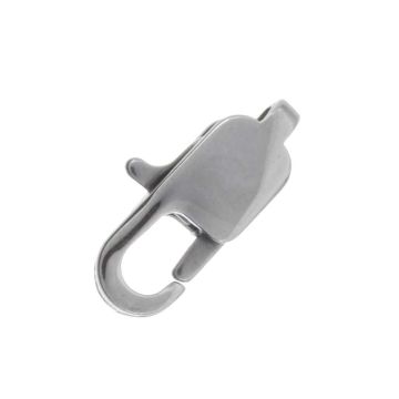 Stainless Steel Karabijnsluiting (13 x 5 mm) Antiek Zilver (5 Stuks)