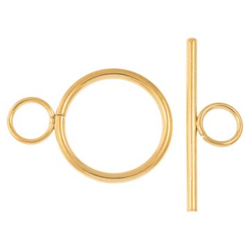 Stainless Steel Kapittelsluiting (16 x 12 x 2 mm) Goud (5 Stuks)