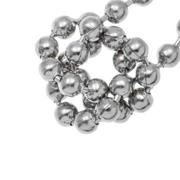 Stainless Steel Bolletjesketting (3 mm) Antiek Zilver (1 Meter)