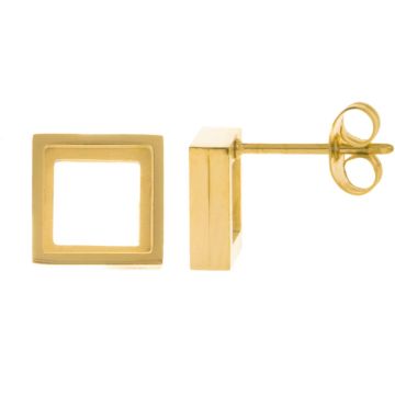 Stainless Steel Oorsteker Settings (9 x 3 mm) Goud (2 Stuks)