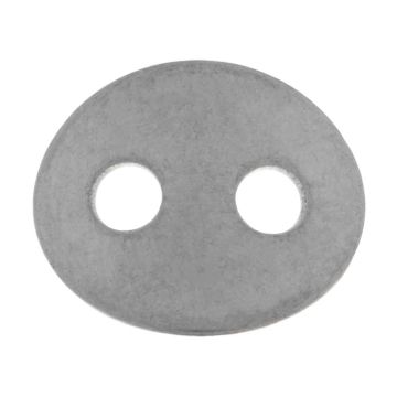 Stainless Steel Tabs (14 x 12 x 1 mm Gat 3 mm) Antiek Zilver (20 Stuks)