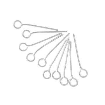 Stainless Steel Kettelstiften (16 x 0.6 mm) Antiek Zilver (50 Stuks)