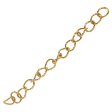Stainless Steel Verlengketting (47 mm) Goud (10 Stuks)