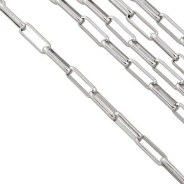 Stainless Steel Schakelketting (10 x 3.5 x 1.5 mm) Antiek Zilver (2 Meter)