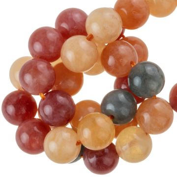 Kwarts Kralen (8 mm) Smoky Apricot (46 Stuks)