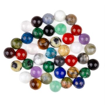 Cabochon Natuursteen Mix Set (4 mm) 40 Stuks