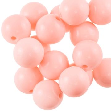 Acryl Kralen (16 mm) Salmon Pink (25 Stuks)