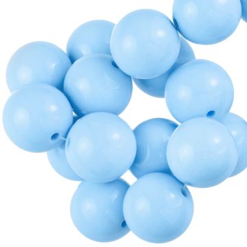 Acryl Kralen (16 mm) Light Sky Blue (25 Stuks)