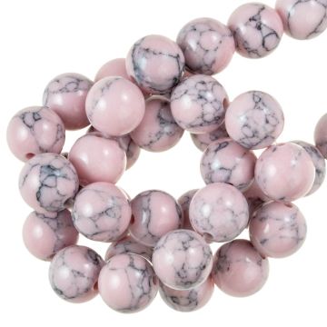 Turkoois Kralen (8 mm) Pale Pink (48 Stuks)