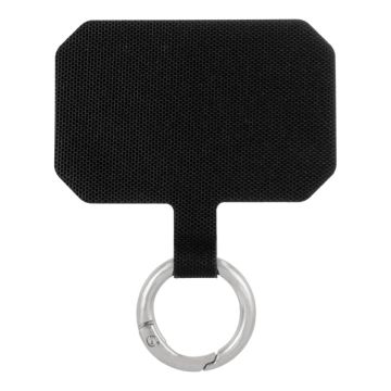 Bevestigingsplaatje Telefoonkoord met Ring (Antiek Zilver) 1 Stuk