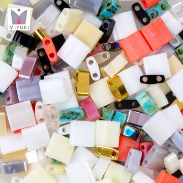 Miyuki Tila Mix (5 x 5 / 5 x 2.3 mm) Mix Color (5 Gram)