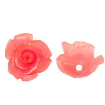 Synthetisch Koraal Kralen Roos (10 x 10.5 x 8 mm) Watermelon Pink (5 Stuks)