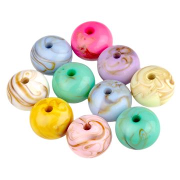 Acryl Kralen (20 x 14.5 mm) Mix Color (10 stuks)