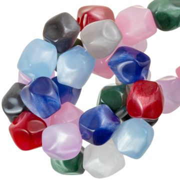 Resin Kralen Cat Eye Stardust (10 mm) Mix Color (20 Stuks)