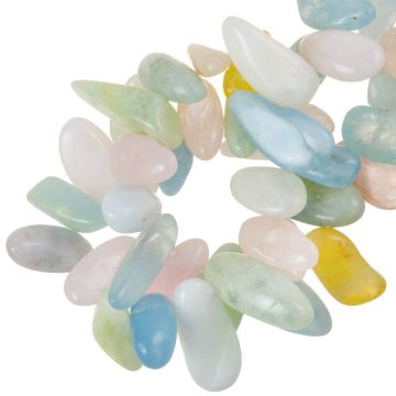 Morganiet Kralen (10 - 28 x 8 - 12 x 4 - 8 mm) 42 Stuks