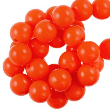 Acryl Kralen (12 mm) Red Orange (50 Stuks)