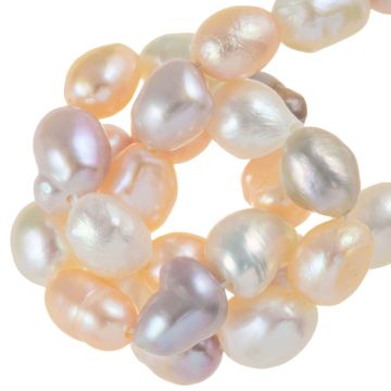 Zoetwaterparels (6 - 7 x 5.5 - 6.5 mm) Mix Color (42 Stuks)