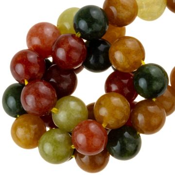 Witte Jade Kralen (8 mm) Amber Woods (46 stuks)