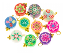 Polymer clay charms